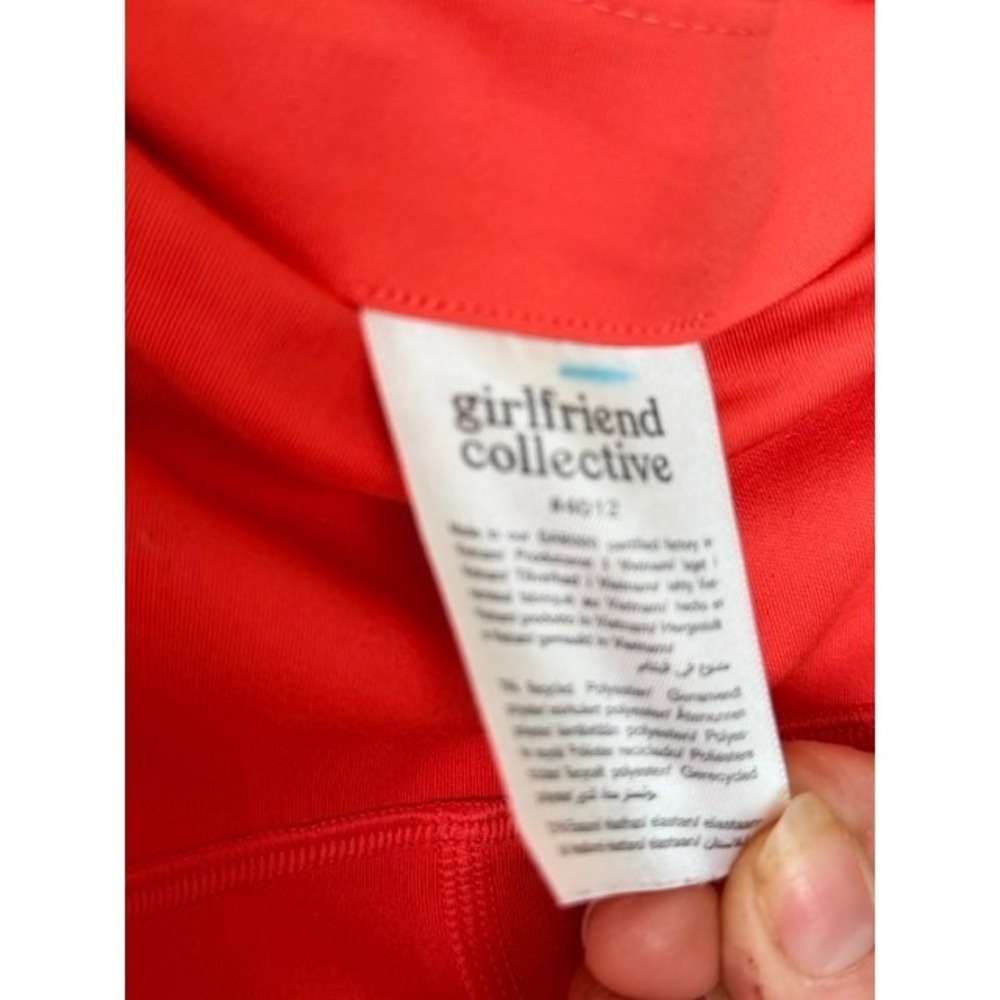Girlfriend Collective Compressive High-Rise Capri Leggings Coral Size Small - Picture 3 of 10